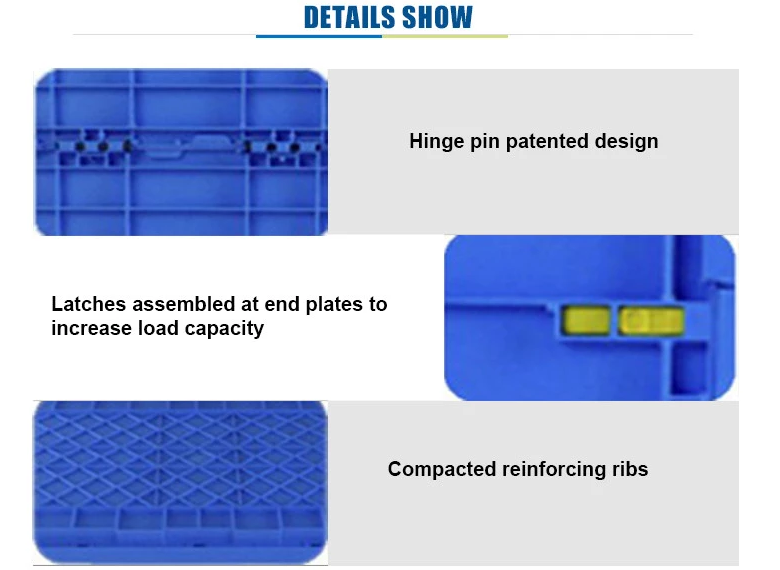 New Design collapsible plastic moving Folding crate for sale