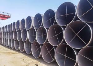 China Black Painted LSAW Steel Pipe API 5L X52 PSL 1 PSL2 factory