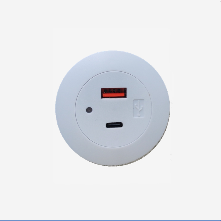 1 Ports Embedded Circular USB Type-C Socket for Charging Household Appliances 58*31MM