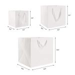 Foldable Strong White Flat Bottom Costume Clothing Jewelry Gift Shopping