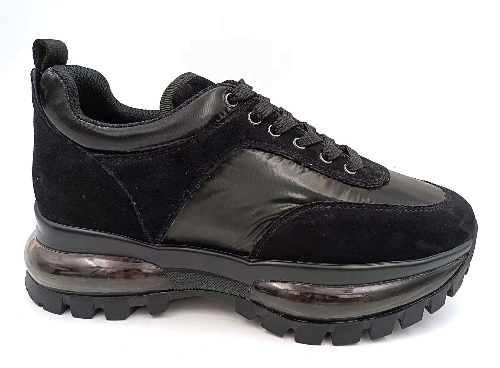Stylish Womans Trainers , Ladies Flat Trainers Comfortable With Textile Upper Material