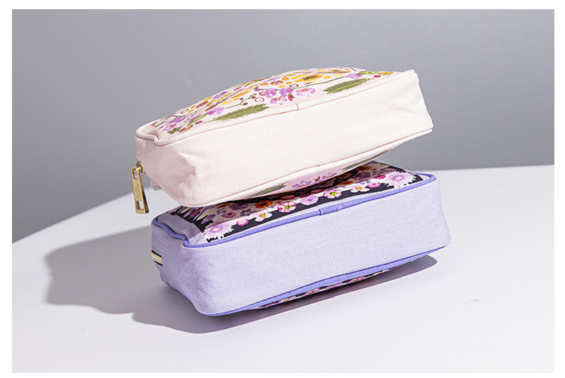 Simple Style Multifunction Polyester Cosmetic Bag