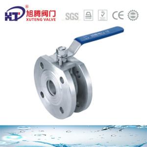 China Stainless Steel Wafer Ball Valve with Handle US Currency and Blow-Down Function factory