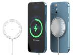 φ56 X6mm Ultra Thin Wireless Charger , 15W Magnetic Fast Charger With Metal Ring