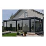 Four Season Solarium Glass Sunrooms With Green Glass Color And Customized Roof