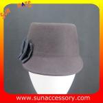 2267 Sun Accessory customized fashion winter wool felt cadet newsboy hats ,women