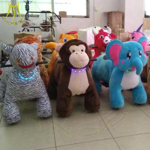 China Hansel electric stuffed rides on animal motorized plush riding animals factory