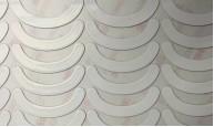 China White PTFE Computer Mouse Feet Backed With Double Sided Adhesive Tape factory