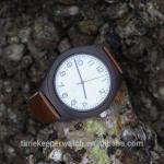 charm wood watches with your logo , leather wood wristwatches oem ,wholesale in