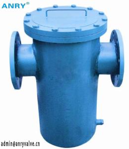 China 300LB Carbon steel Flanged Ends RF WPB Body Basket Type Strainer factory