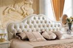 Rococo furniture, solid wood double bed 8009