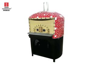 China Gas Heating Italian Pizza Oven Natural Lava Rock Ceramic Tiles Decorated factory