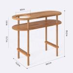 Console Sofa Solid Wood Nature Console Table for Bathroom Entrance Table Hallway