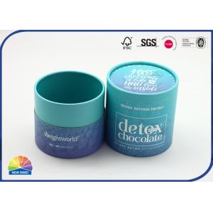 CMYK Printed Paper Tube Protein Powder Package Round Container