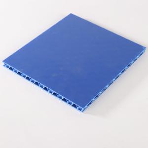 China Flat Corrugated Plastic Roofing Sheet Blue PP Hollow Corrugated Plastic Roof Panels Carton factory