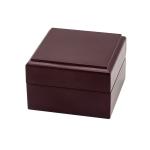 Custom Logo Cufflink Gift Box leather / wooden Material Stamping Printing