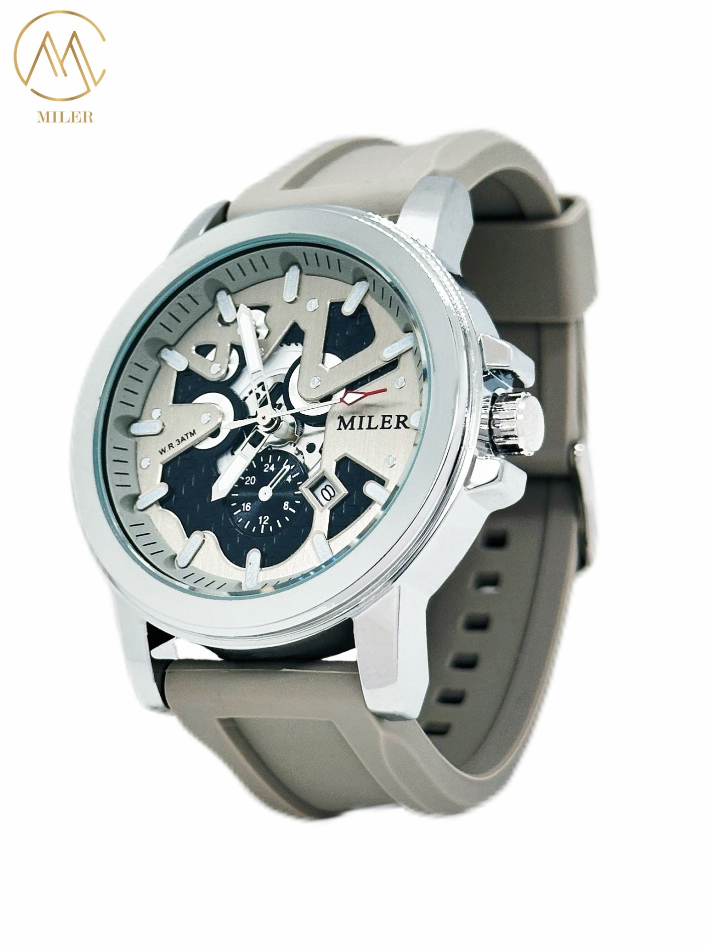 Brand Luxury Sports Wrist Watches Silicone Band Luminous Clock Calendar Wristwatch