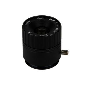 1/2.5 6mm F1.6 3Megapixel CS mount fixed focal lens, CS prime lens for security CCTV IP cameras
