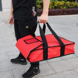China Large Cooler Tote Thermal Food Carry Warmer Insulated Delivery Pizza Bag With Handle factory