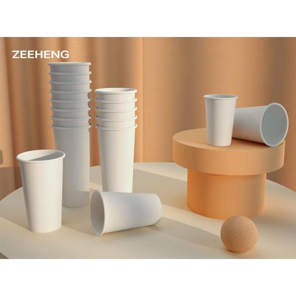 China 12oz printed biodegradable disposable PLA coated paper cups with lids factory
