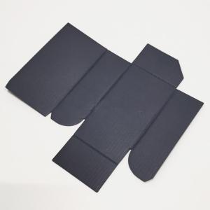China Black Biodegradable F Flute Corrugated Carton Box For Cosmetic factory