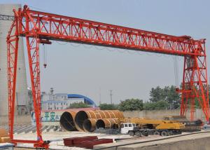 China Motor Travelling Gantry Crane With Electric Hoist , Truss Type Gantry Lift factory
