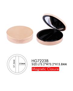 China Magnetic Plastic Loose Body Powder Container With Mirror Flip Open Cover factory