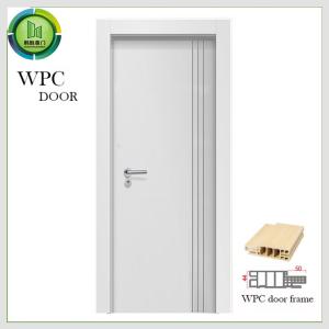 China Sound Insulation Interior Painting WPC Door 2050mm Length Bedroom Use factory