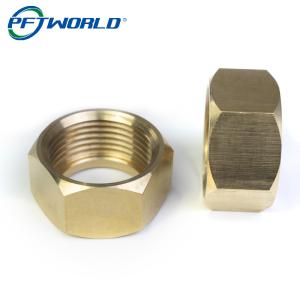 China Brass Copper CNC Machined Parts Nut Milling Service Custom Component on sale