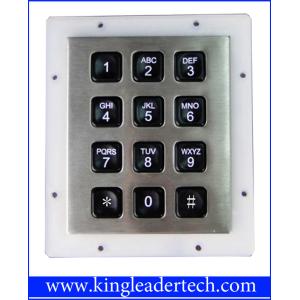 Rugged Water-proof Vandal-proof Keypad with 12 Back-lit Keys Ideal for Dark