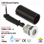 IP67 1W Mini LED Buried Light Embedded LED corner lamps Step light outdoor