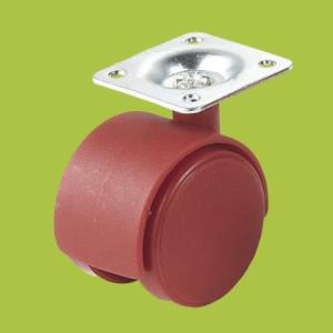 China made in China furniture casters swivel top plate red caster colorful factory