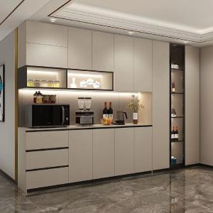 China Modern Luxury Wine Cabinet Dining Side Cabinet Hotel Restaurant Cabinet factory