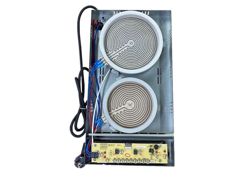 Kitchen 3000W 220V Built In Electric Stove Touch Dual Burner