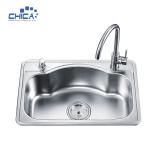 Press Kitchen Sink SUS304 Stainless Steel Kitchen Sink Single Bowl Kitchen Sink