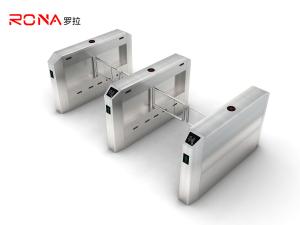 China Security Half Height Turnstile Anti Fingerprint Swing Turnstile Gate DC Blushless Motor factory