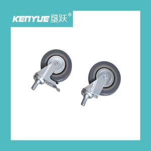 China PU Industrial Hospital Castors With TPR Core Medical Castors For Cart factory