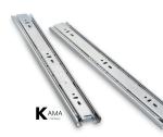 Full Extension 3 Fold Ball Bearing Drawer Slides 45mm Iron Steel material