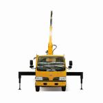 Hydraulic Straight Boom 3 Ton Truck Mounted Crane For Construction Lifting