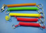 Custom Solid Purple Stretchable 12cm Length Spiral Key Chain Holders
