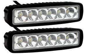 China 10-30V 6Inch 18w LED Driving Light, Truck LED Work Light, Off Road LED Lights For Car Headlights factory