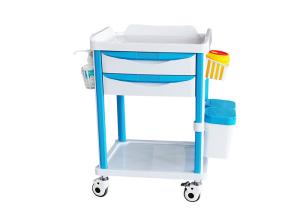 China ABS Structure Hospital Crash Cart 625*475*930 Mm Size With 5 Drawers Fit Emergency factory