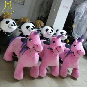 China Hansel children lovely toy battery operated panda scooter ride with coin wholesale factory