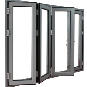 China Soundproof Function SKATE 75 Aluminium Hurricane Impact Casement Windows Bedroom factory