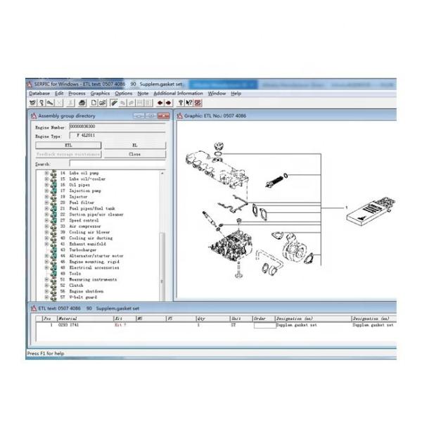 Supplem.gasket set 02931741 02931141 0293 1741 0293 1141 2931741 2931141 for