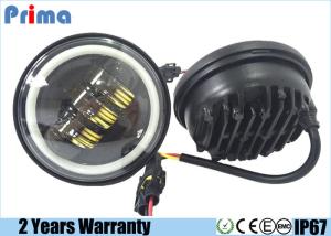 China 30W Cree 4.5 Inch Motorcycle LED Headlights With Angel Eye Halo Ring factory
