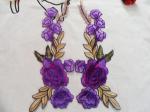Hot Fix Embroidery Lace Applique with Different Color