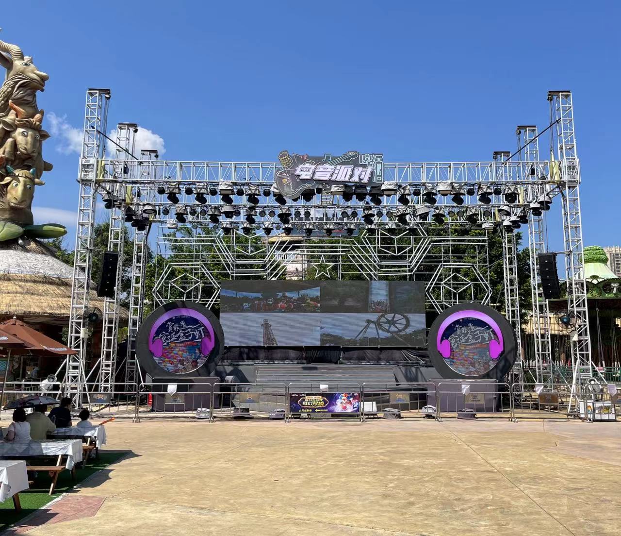 6061-T6 Aluminum Roof Truss Quick Assembly Square Stage Lighting Truss