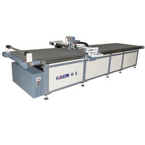 China 2500*1800mm CNC Digital Fabric Textile Cutting Machine with Blue Frame Silver Case factory