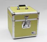 LP 12" Aluminum Carry Case Yellow DVD Storage Box Aluminum ABS Diamond Portable